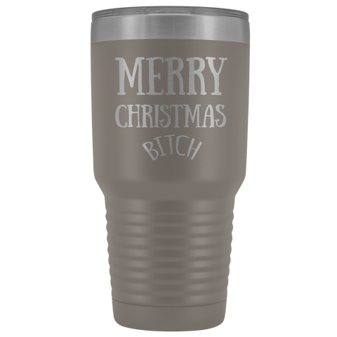Image of Merry Christmas B - 30 Ounce Vacuum Tumbler