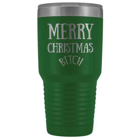 Image of Merry Christmas B - 30 Ounce Vacuum Tumbler