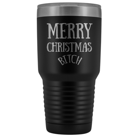 Image of Merry Christmas B - 30 Ounce Vacuum Tumbler
