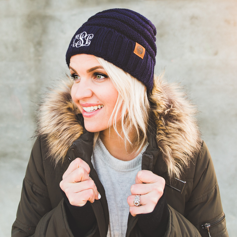 Image of Monogram Adult Beanie
