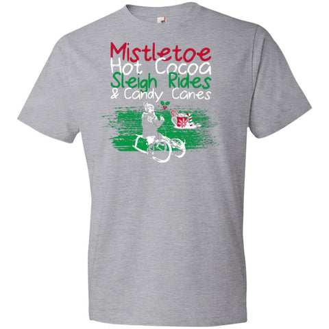 Image of Mistletoe Hot Cocoa  990B Anvil Youth Lightweight T-Shirt 4.5 oz