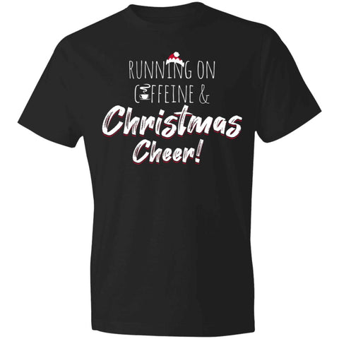 Image of Running On Caffeine and Christmas Cheer 980 Anvil Lightweight T-Shirt 4.5 oz