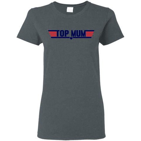 Image of G500L Gildan Ladies' 5.3 oz. T-Shirt T-Shirts CustomCat Dark Heather S