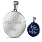shineon-round Handmade Necklace. Jewelry ShineOn Fulfillment Luxury Necklace (Silver) Yes