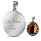 firefighter round Handmade Necklace. Jewelry ShineOn Fulfillment Luxury Necklace (Silver) Yes