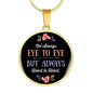 eye-to-eye-round Handmade Necklace. Jewelry ShineOn Fulfillment Luxury Necklace (Gold) No