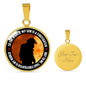 firefighter round Handmade Necklace. Jewelry ShineOn Fulfillment Luxury Necklace (Gold) Yes