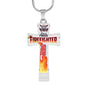 Proud Firefighter Son Cross. Jewelry ShineOn Fulfillment