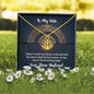 For My Wife Necklace and Pendant With Beautiful Gift Card and Box