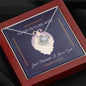 To my future wife Just because I love You Necklace, pendant, gift card and Box.