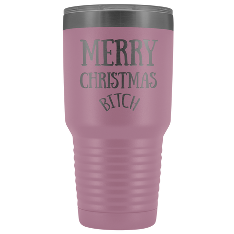 Image of Merry Christmas B - 30 Ounce Vacuum Tumbler