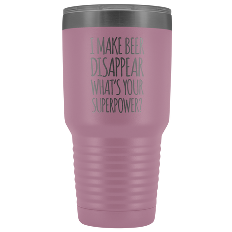 Image of I Make Beer Disappear What's Your Superpower? - 30 Ounce Vacuum Tumbler