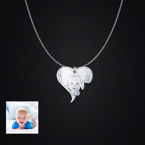 Image of Baby Photo Pendant pendant Beeoux Silver Plated No 