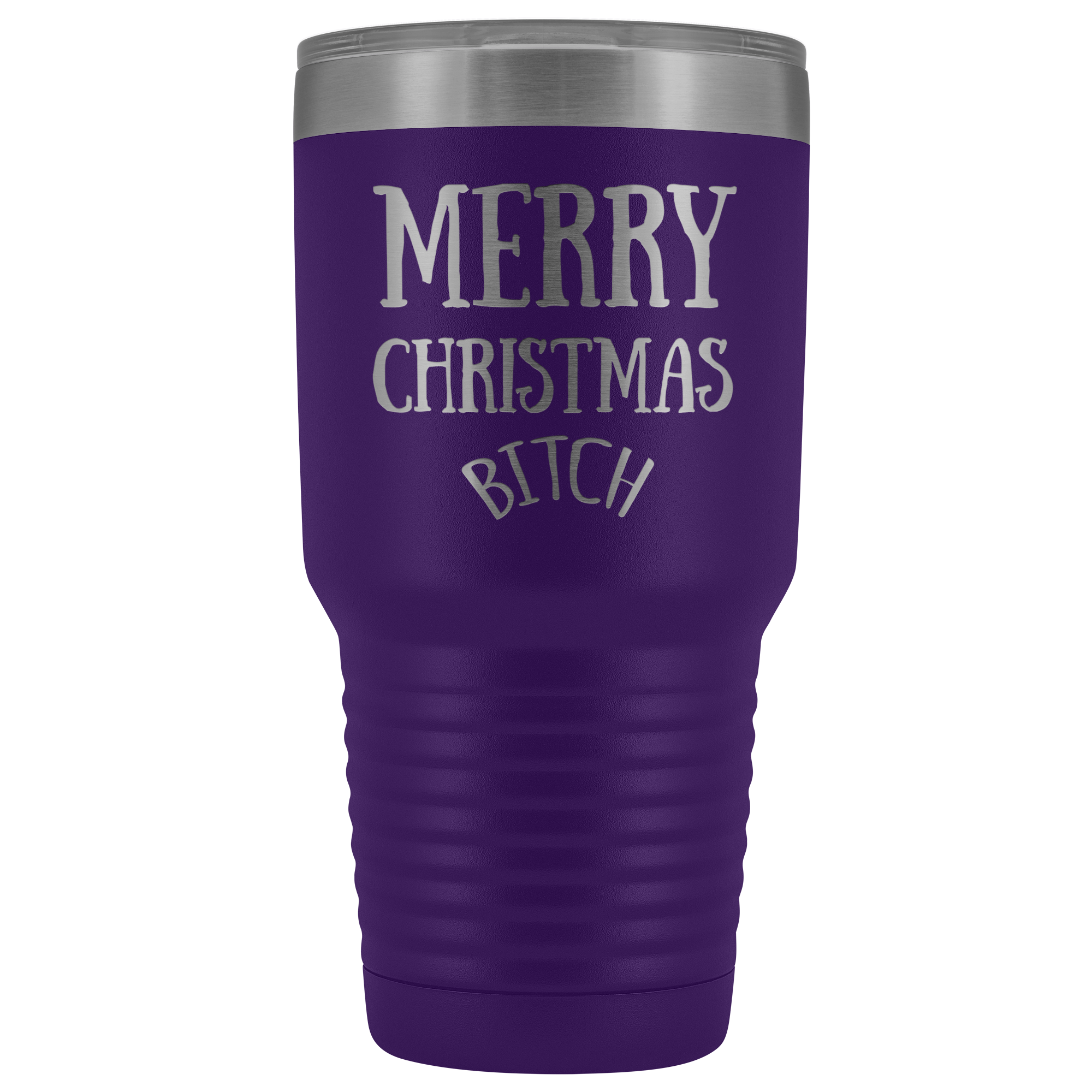 Merry Christmas B - 30 Ounce Vacuum Tumbler