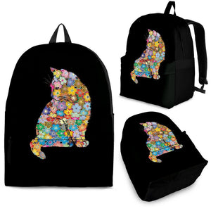 Floral Cat Backpack giftsaw 
