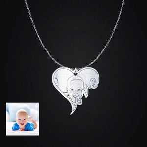 Baby Photo Pendant pendant Beeoux Sterling Silver 1.25in No 