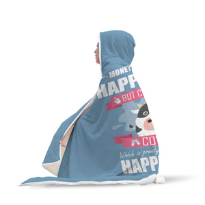 Custom Designed "Cow themed" hooded blanket. Hooded Blanket wc-fulfillment 