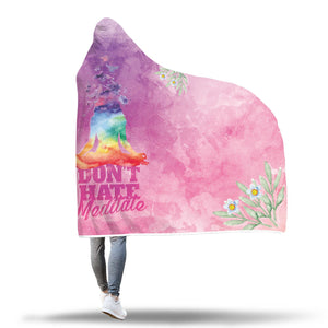 Custom Designed "Meditate" Hooded Blanket. Hooded Blanket wc-fulfillment 