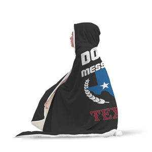Custom Designed "Don't mess with Texas" Hooded Blanket. Hooded Blanket wc-fulfillment 