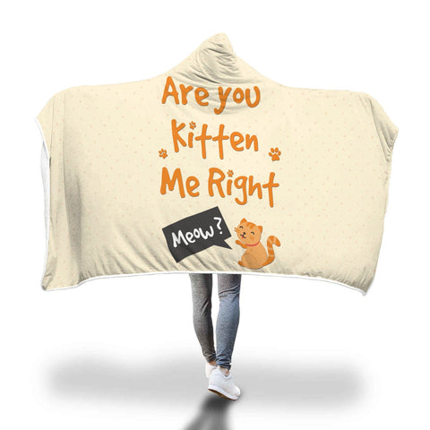 Image of Custom Designed "Cat Love" Hooded Blanket. Hooded Blanket wc-fulfillment 