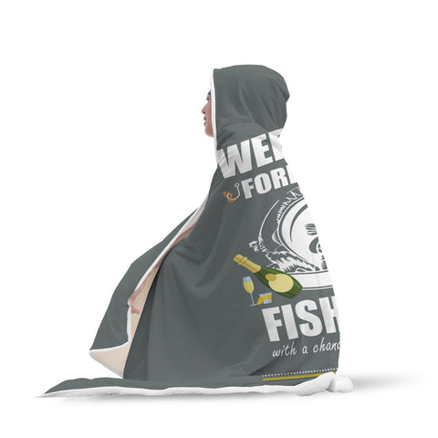 Image of Custom Designed "Fishing" Hooded Blanket. Hooded Blanket wc-fulfillment 