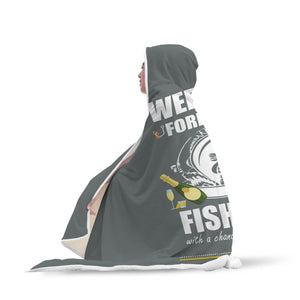 Custom Designed "Fishing" Hooded Blanket. Hooded Blanket wc-fulfillment 
