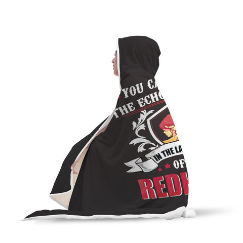 Image of Custom Hooded "Redhead" Blanket. Hooded Blanket wc-fulfillment 