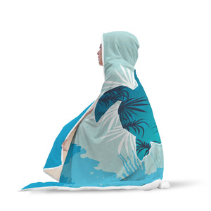 Custom Designed "Sea Turtle" Hooded Blanket. Hooded Blanket wc-fulfillment 