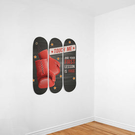 Custom Designed 3 skateboard Wall Art