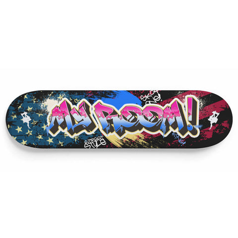 Image of Customize this Skateboard Deck with Any Text you want 12 Ch Limit.