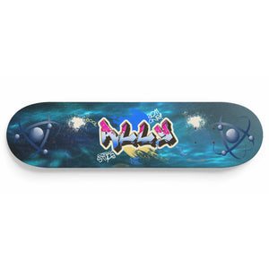 Custom Designed 1 Skateboard Wall Art Name DEL
