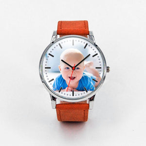 Baby Photo Watch watch Beeoux Silver Braun Yes