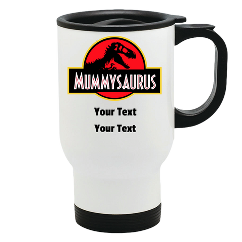 Image of Mug - Travel Mug Mummysaurus Personalized