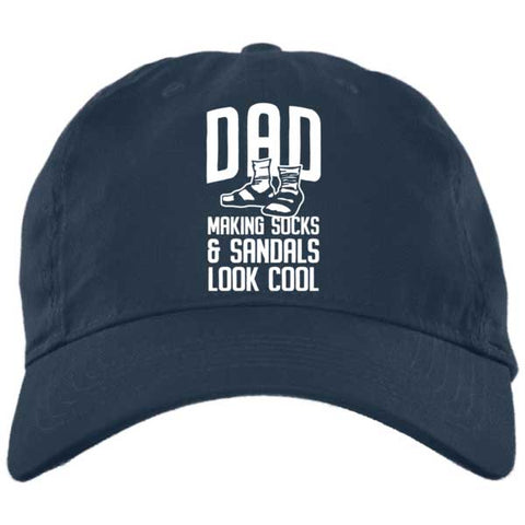 Dad Sandals and Socks Twill Unstructured Dad Cap
