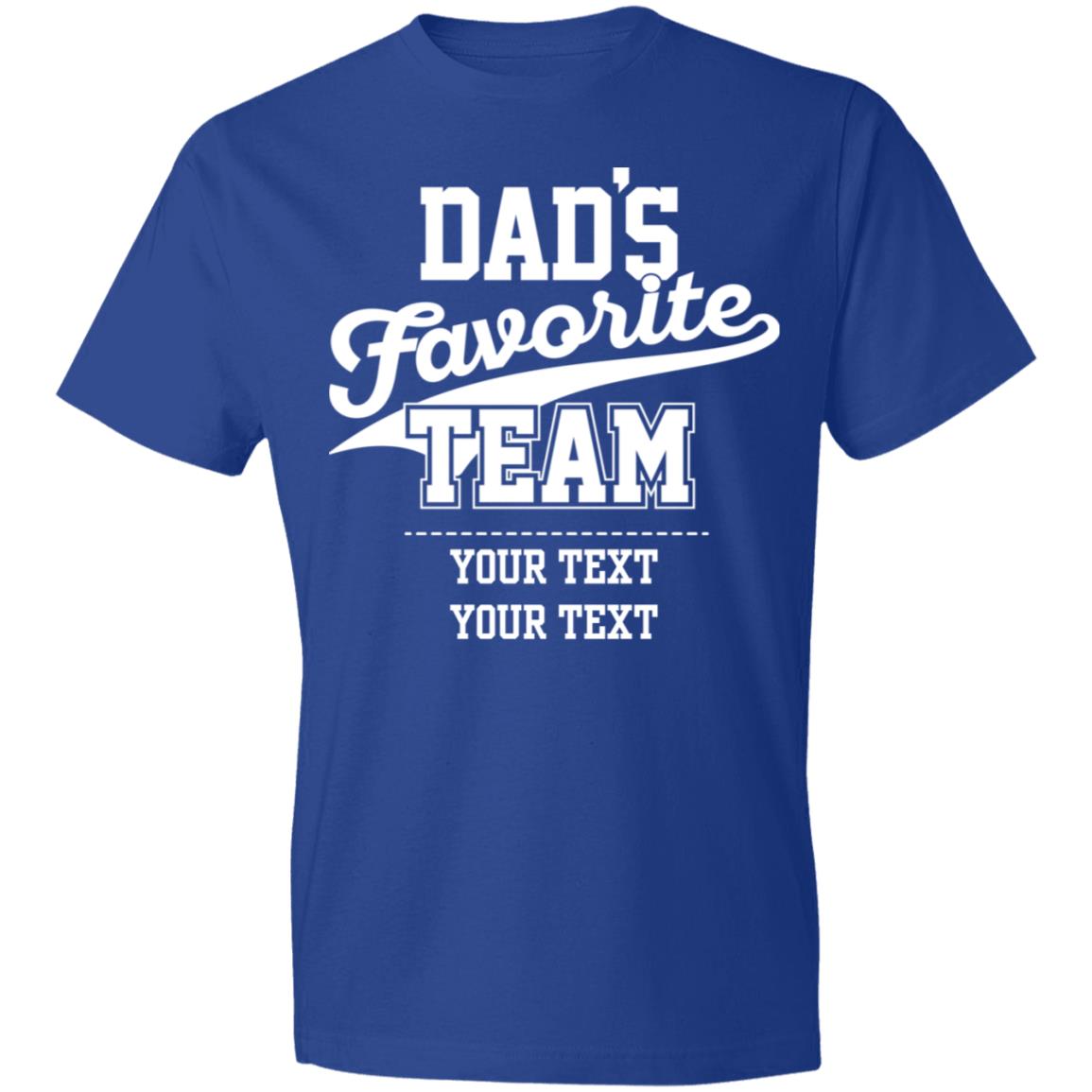 Dads Favorite Team 980 Lightweight T-Shirt 4.5 oz
