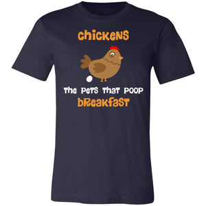 Chickens Breakfast 3001C Unisex Jersey T-Shirt