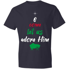 O Come Let Us Adore Him 980 Anvil Lightweight T-Shirt 4.5 oz