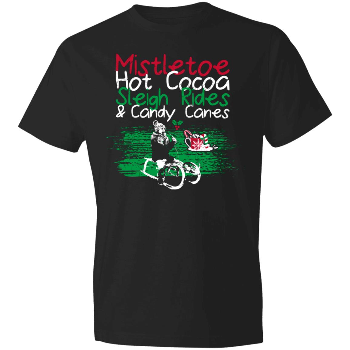 Mistletoe Hot Cocoa  980 Anvil Lightweight T-Shirt 4.5 oz