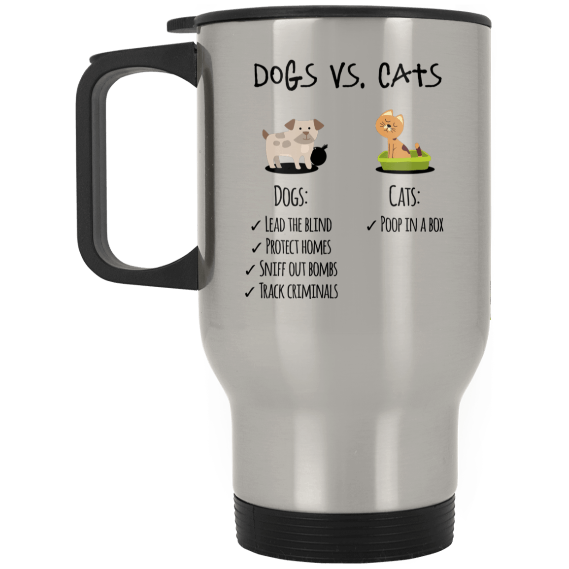 XP8400S Silver Stainless Travel Mug Drinkware CustomCat Silver One Size 