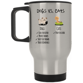 XP8400S Silver Stainless Travel Mug Drinkware CustomCat Silver One Size 