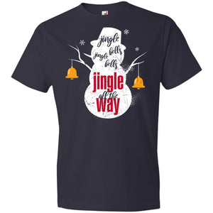 Jingle all the way 990B Anvil Youth Lightweight T-Shirt 4.5 oz