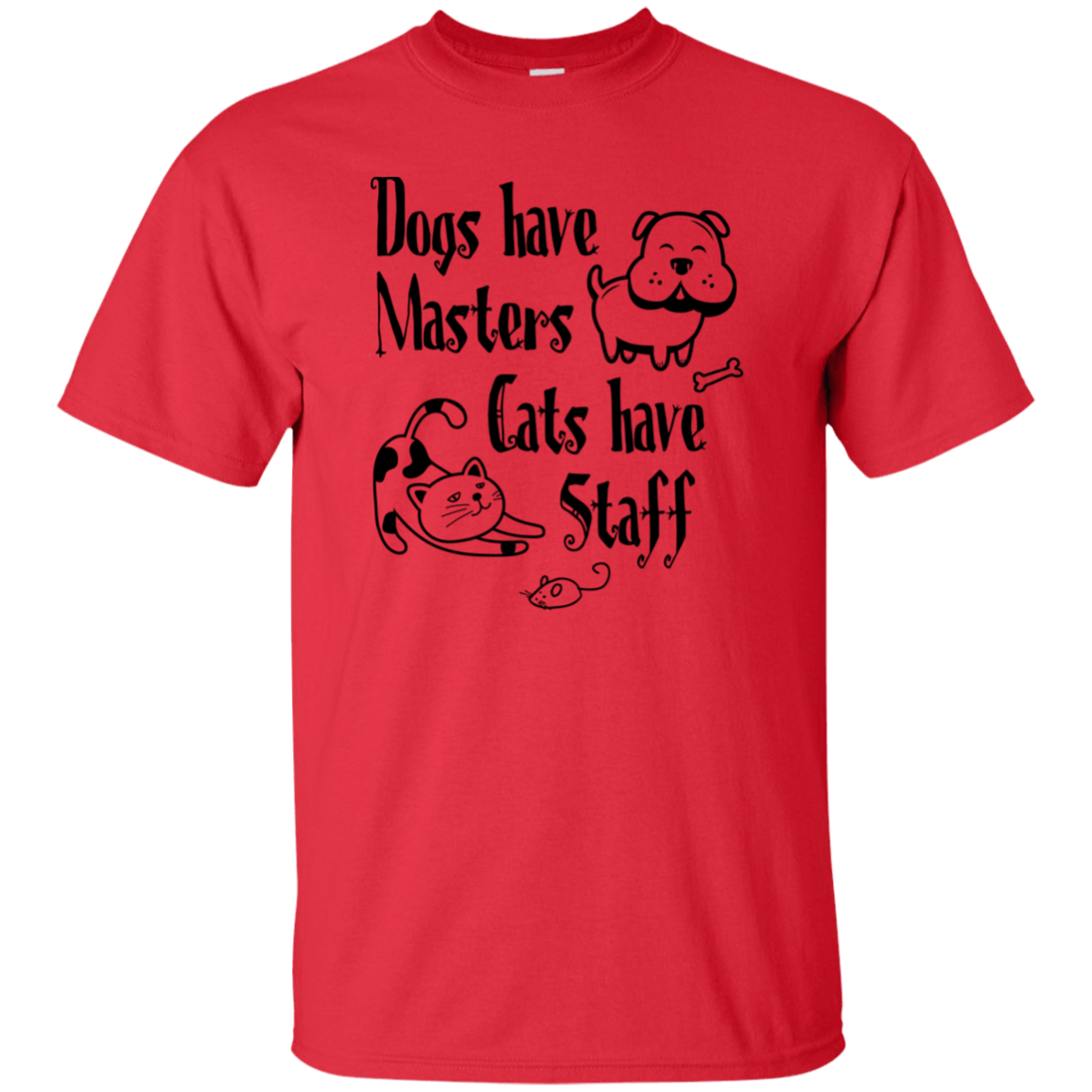 G200 Gildan Ultra Cotton T-Shirt T-Shirts CustomCat Red S 