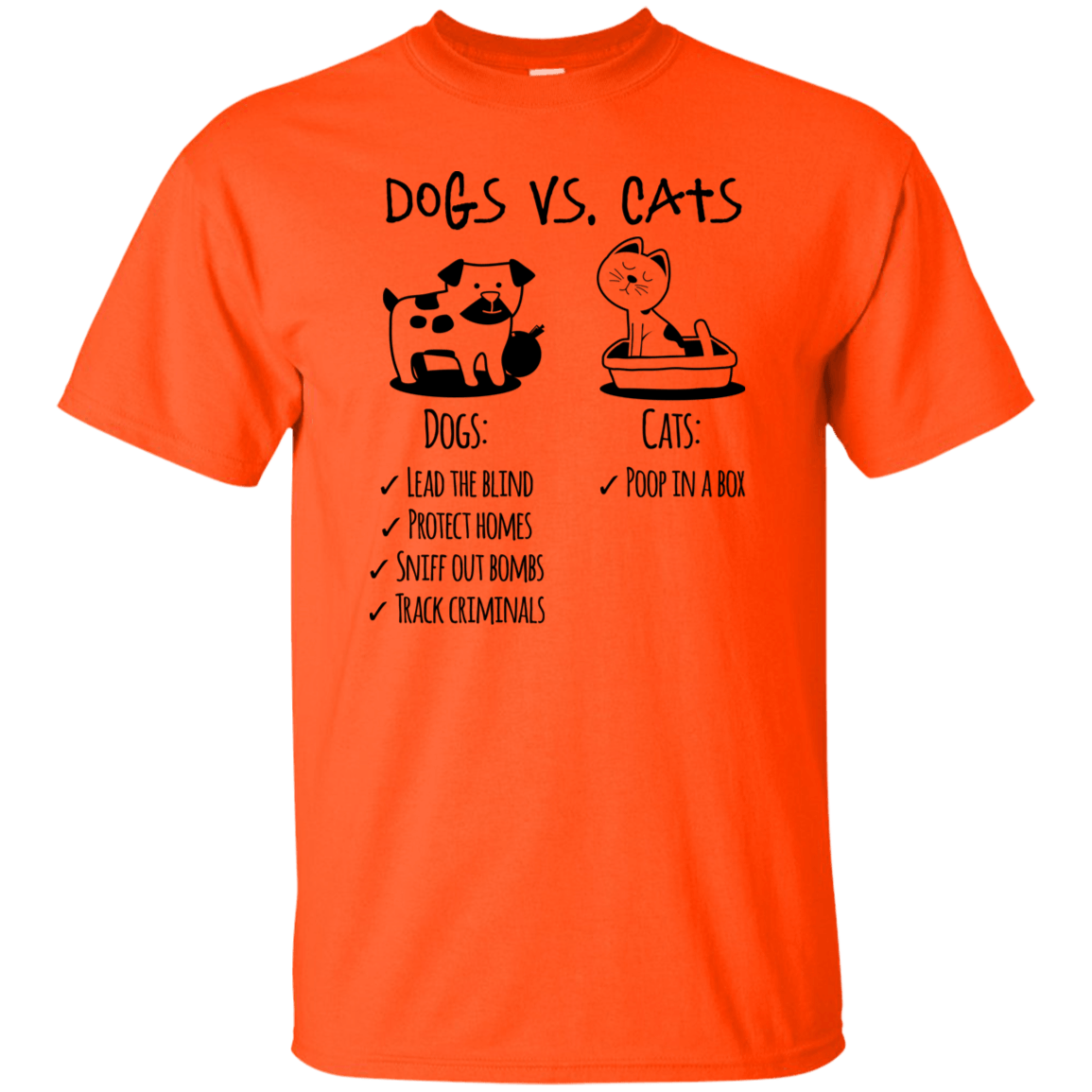 G200 Gildan Ultra Cotton T-Shirt T-Shirts CustomCat Orange S 