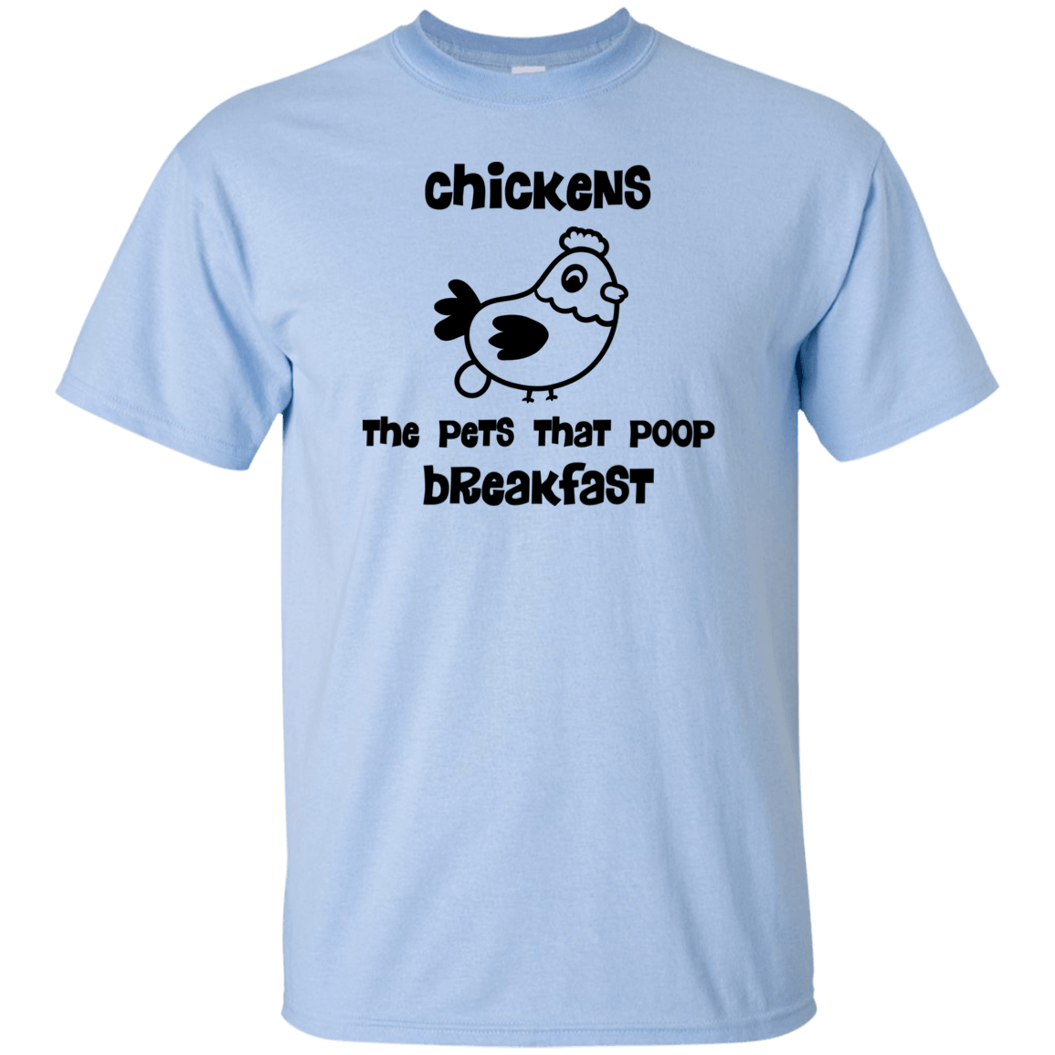 G200 Gildan Ultra Cotton T-Shirt T-Shirts CustomCat Light Blue S 