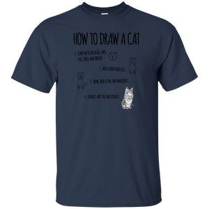 G200 Gildan Ultra Cotton T-Shirt T-Shirts CustomCat Navy S 