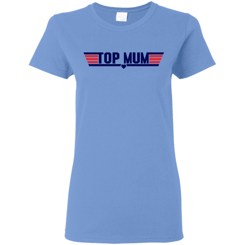 Image of G500L Gildan Ladies' 5.3 oz. T-Shirt T-Shirts CustomCat Carolina Blue S 