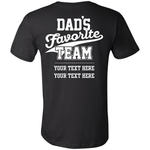 Image of Personalized Dads Favorite Team (Back Print)