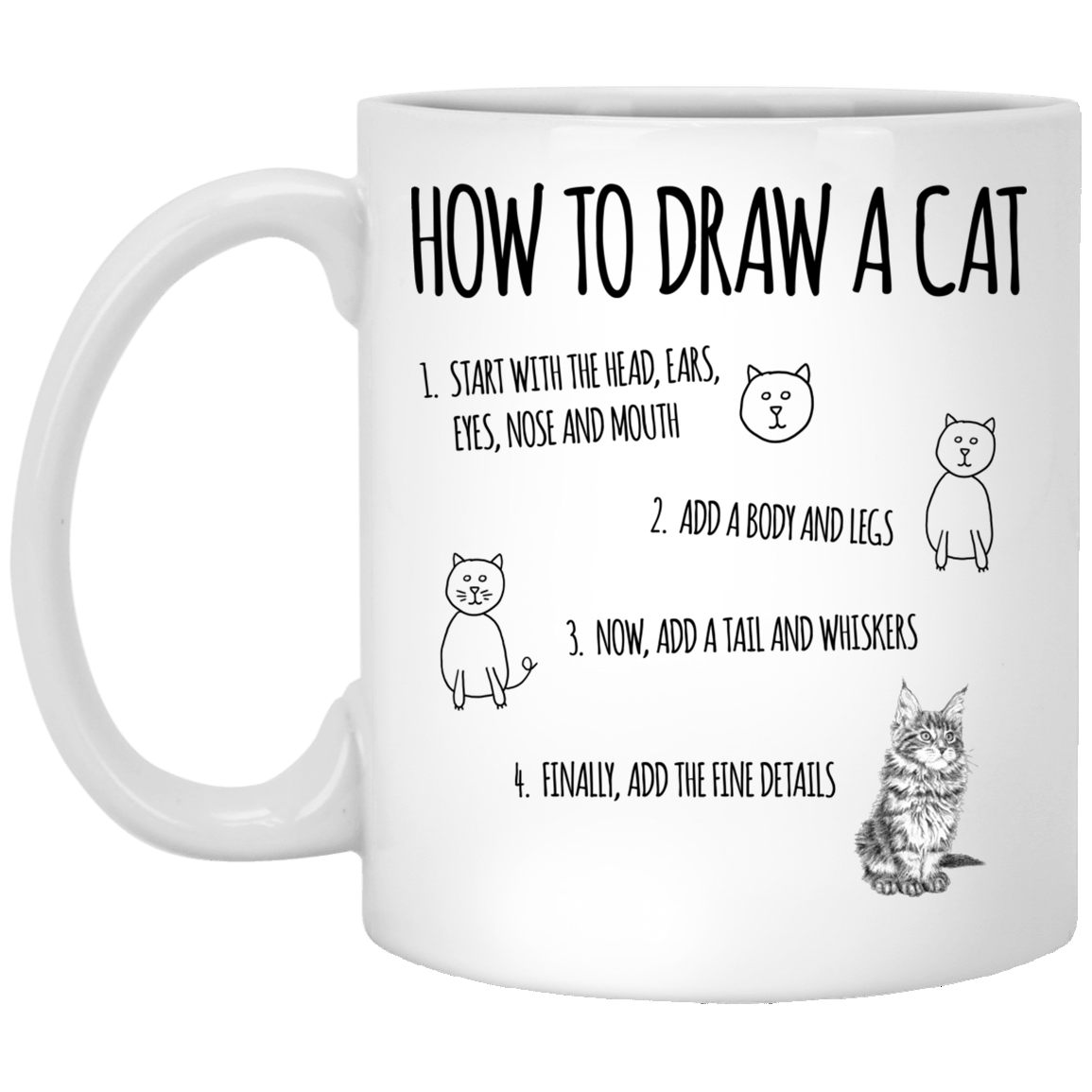 XP8434 11 oz. White Mug Drinkware CustomCat White One Size 