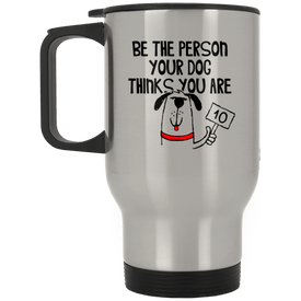 XP8400S Silver Stainless Travel Mug Drinkware CustomCat Silver One Size 