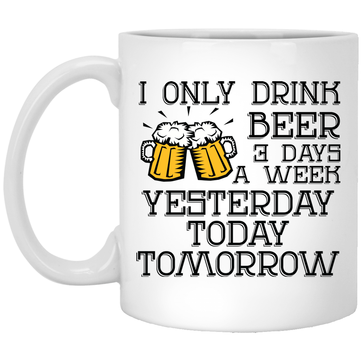 XP8434 11 oz. White Mug Drinkware CustomCat White One Size 